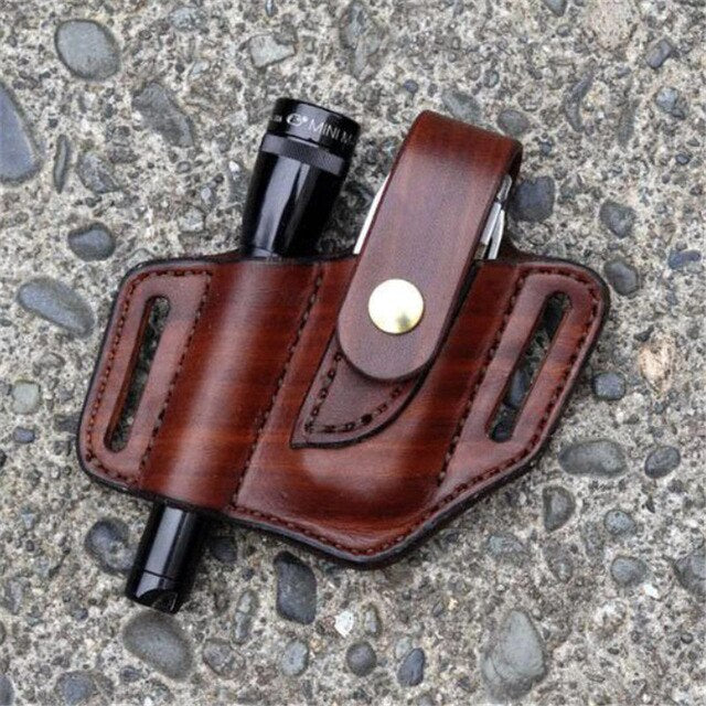 leather multi function belt tool حقيبة بطن رجاليه